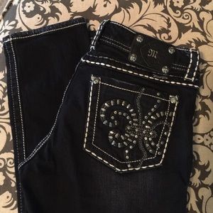 Black Miss Me straight Leg Jeans