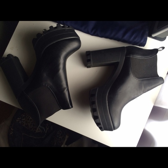 Platform Heel Booties