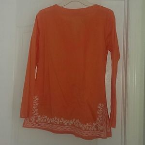 MICHAEL Michael Kors Tops - Michael Kors embroidered tunic in orange MICHAEL Michael Kors Tops - Michael Kors embroidered tunic in orange