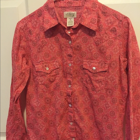 Wrangler Pink Western Style Shirt