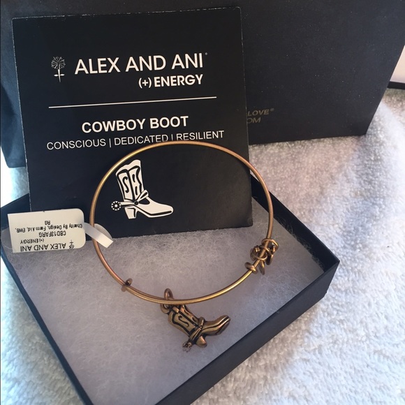 Alex and Ani Cowboy Boot Bracelet