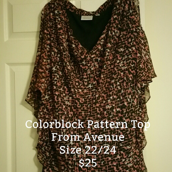 Colorblock pattern top