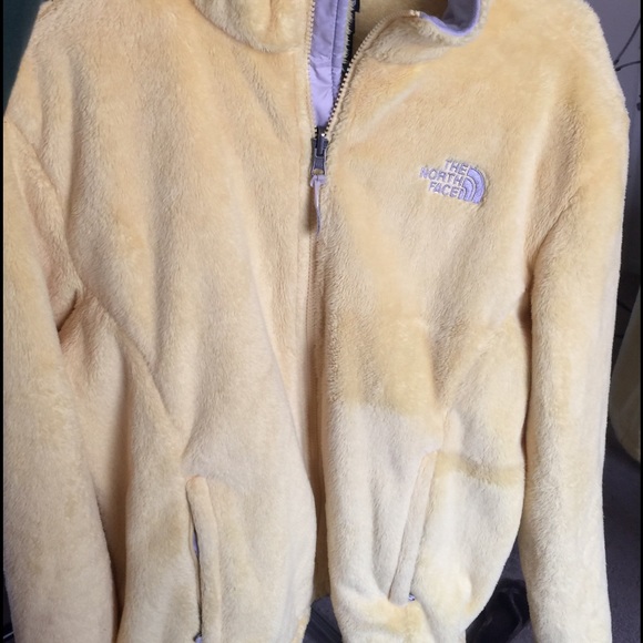 Yellow fuzzy north face - Picture 2 of 4