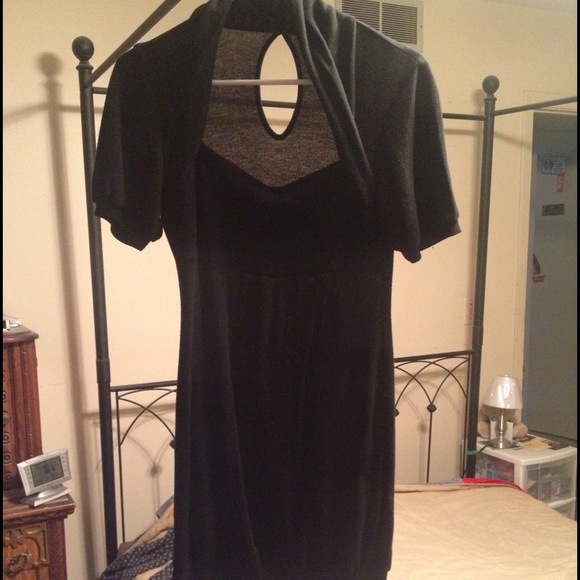 Black "sweater" dress - Picture 1 of 4