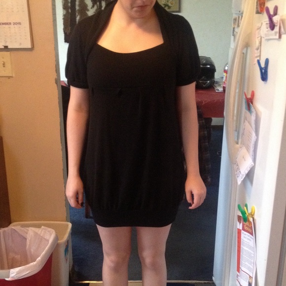 Black "sweater" dress - Picture 3 of 4