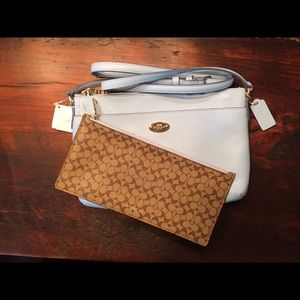 Coach Crossgrain Leather East/West Pop Crossbody