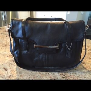 Coach Taylor Leather Marin Flap Satchel