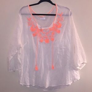 NOW ON SALE! Maurices semi sheer top with tassels