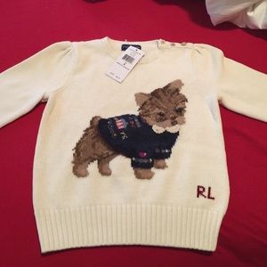 Ralph Lauren girls cream sweater