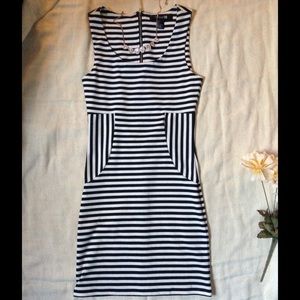 Black and White Body-con Dress