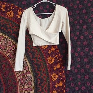 crop top with open back