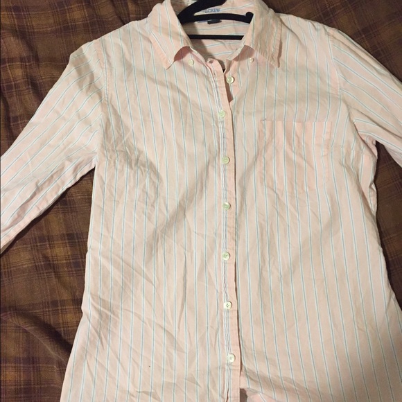 J. Crew pinstripe button down