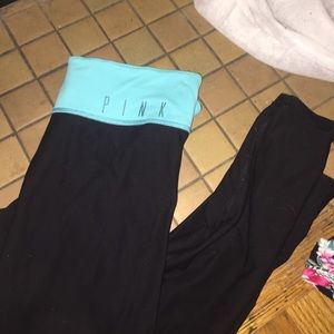 reversible pink leggings