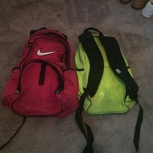 neon Nike bookbags