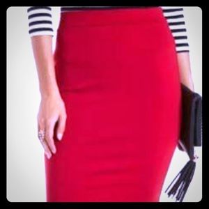 Jazzy Red Pencil skirt