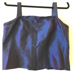 NWT LOFT iridescent crop top