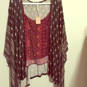 Mudd Jersey Kimono