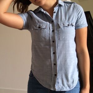 Gap Chambray Western Button Down