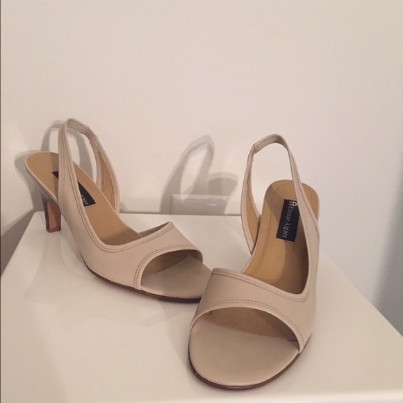 Etienne Aigner Shoes - Cream colored sling back heels