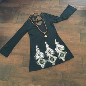 Pink Lotus Yoga Resort Wear Boho Tunic #hippychic