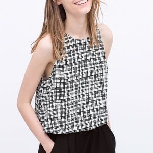 Zara printed top