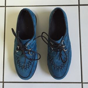 Candies faux suede creepers