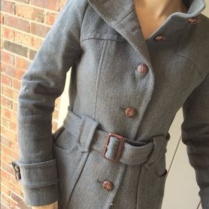 Ann Taylor Loft Gray Winter Jacket