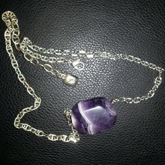 Ralph Lauren amethyst stone necklace