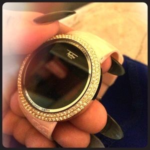 Techno pave light pink touch screen watch 💋