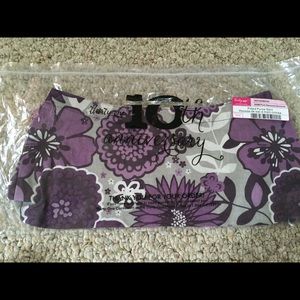 Thirty One Fitted Purse Skirt-Plum Awesome Blossom