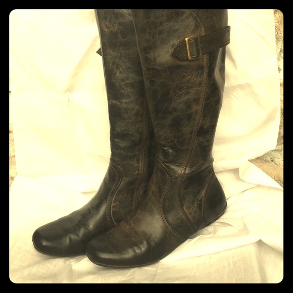 Mootsies Tootsies distresses brown Moro boot