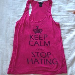 Keep calm and stop hating shirt