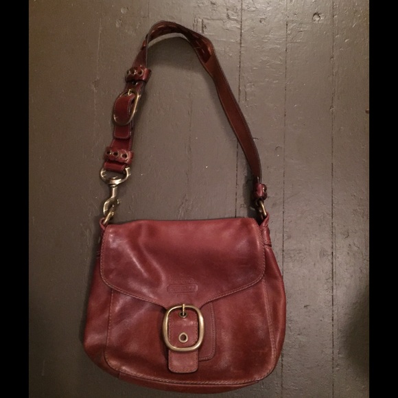 Leather COACH bag
