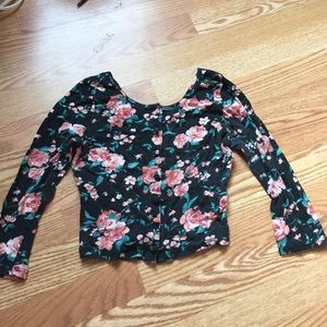 Flowery crop top