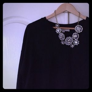 ✨sold✨ LOFT two-in-one black & white sweater