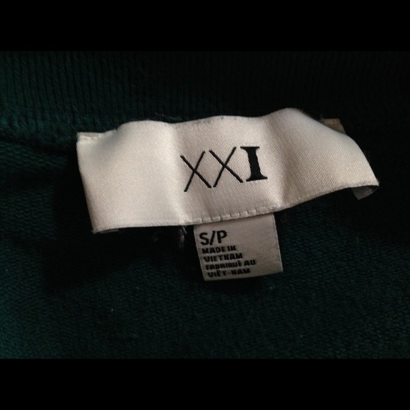 Forever 21 green letterman jacket "M" - Picture 3 of 4
