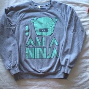 I am a ninja crew neck sweater