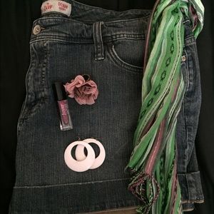 🎉PRICE DROP🎉 Stretch Denim Cuffed Shorts