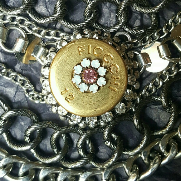 Crimson clover bullet bibb necklace