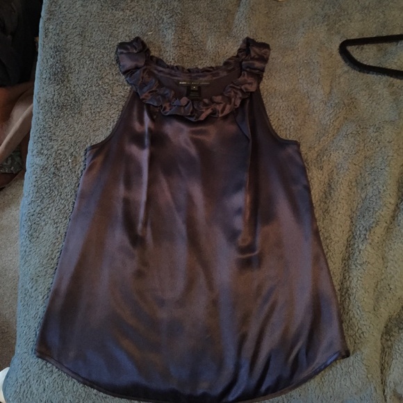 Marc Jacobs navy silk tank