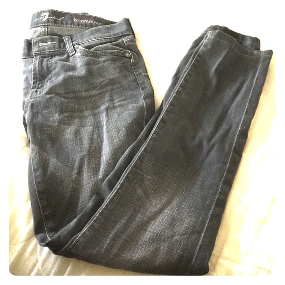 7 for all mankind grey jeans