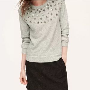 Fair Isle Embellished Sweatshirt