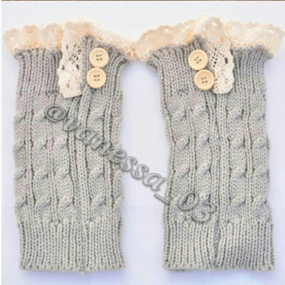Accessories - Crochet Lace Trim Boot Topper