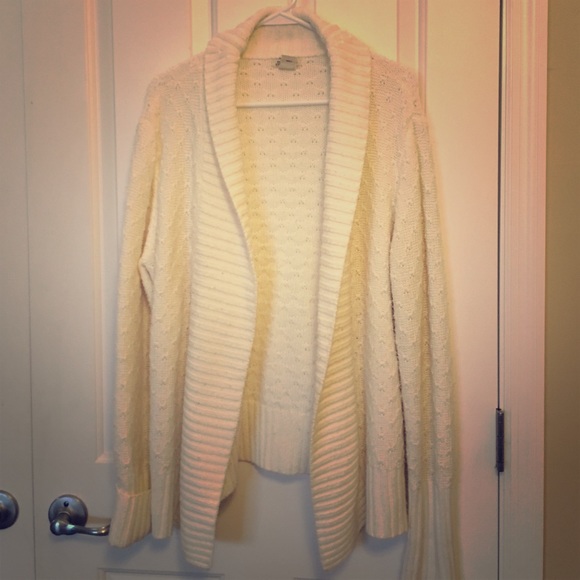 Oversized white sweater