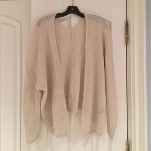 Cream knit cardigan from Brandy