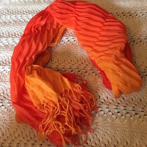 Orange and Red scarf