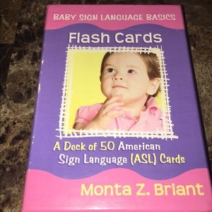 Flash cards baby sign language basics