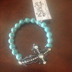 Beautiful Turquoise Cross Bracelet