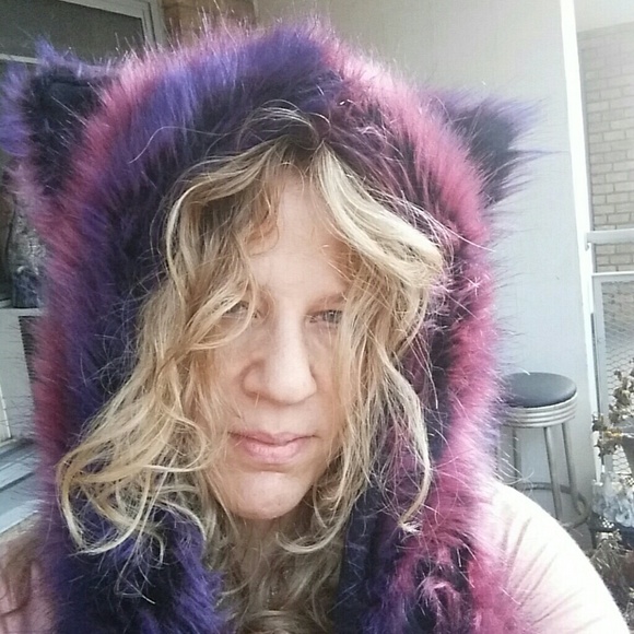 Faux Fur Animal Hat with scarf and mittens