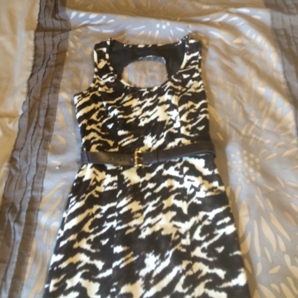 Michael Kors animal print sheath dress
